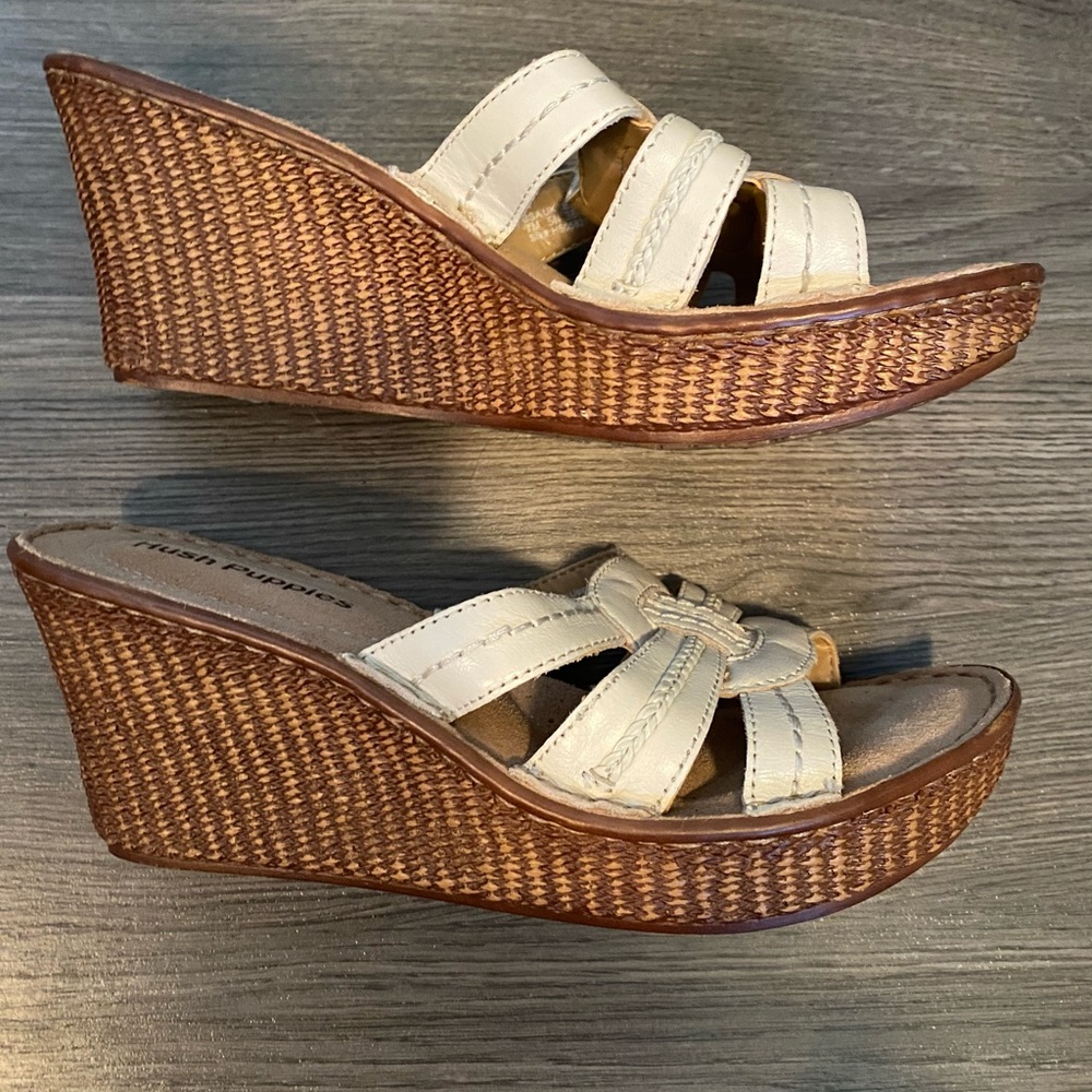 Hush Puppies Wedge Sandals- NWOT